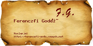 Ferenczfi Godó névjegykártya